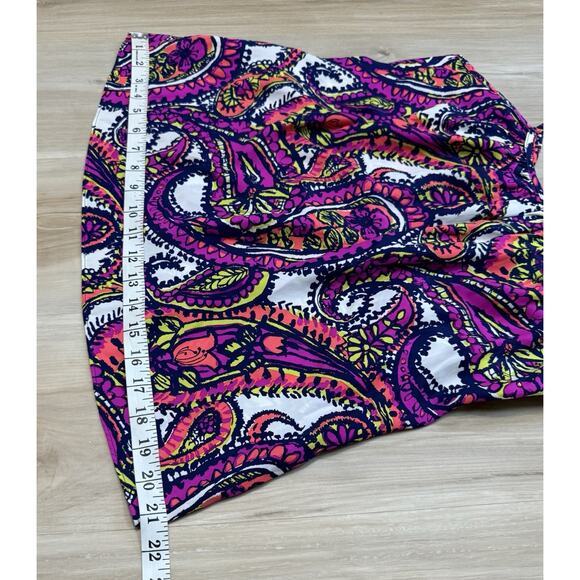 Alice & Trixie Sz S Silk Blouse Sleeveless Ruffles Colorful Paisley Size S - Picture 14 of 14